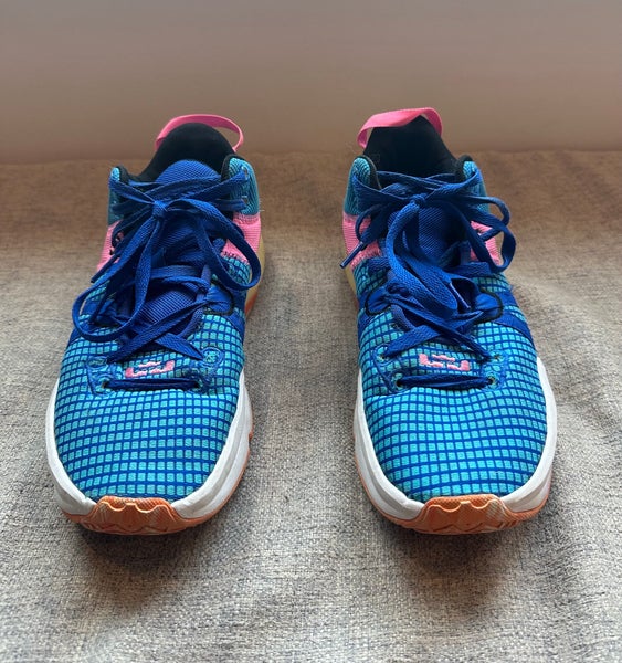 Nike Lebron Witness 7 Basketball Shoes Blue-Pink – Size 8.5