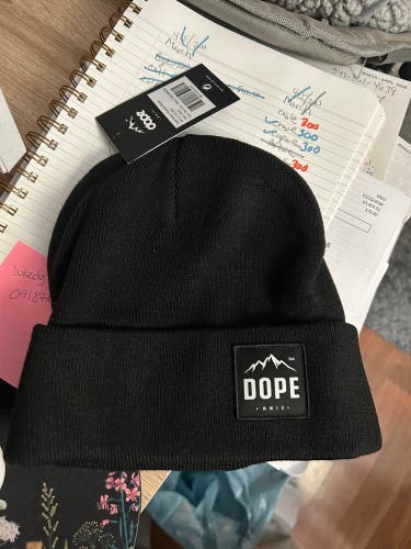 Black Adult Unisex One Size Fits All Hat (New)