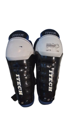 Used Itech Youth Shin Guards Black 9" 11698-S000233818
