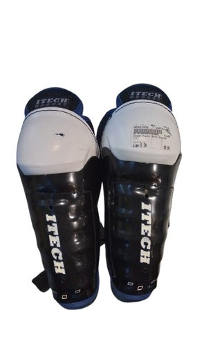 Used Itech Youth Shin Guards Black 9" 11698-S000233818