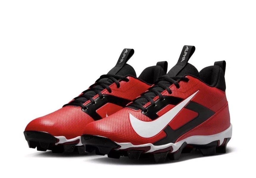 Men's Size M 11.5 (W 12.5) Nike Alpha Menace Pro 4 Mid Top Molded Cleats (New)