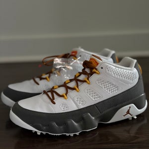 Nike Air Jordan 9 Golf US Open White University Gold FN6931-100 Men's Size 11