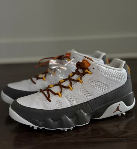 Nike Air Jordan 9 Golf US Open White University Gold FN6931-100 Men's Size 11