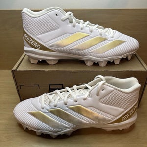 Men's Size M 11.0 (W 12.0) Adidas adizero Mid Top Molded Cleats (New)