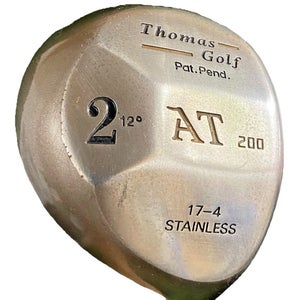 Thomas Golf AT 200 Stainless 2 Wood 12* RH Stiff Steel 43" Nice Factory Grip