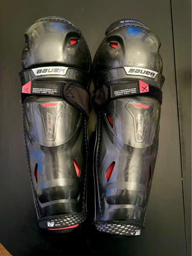 Senior Bauer Vapor 3X Pro 14" Shin Pads (Used)
