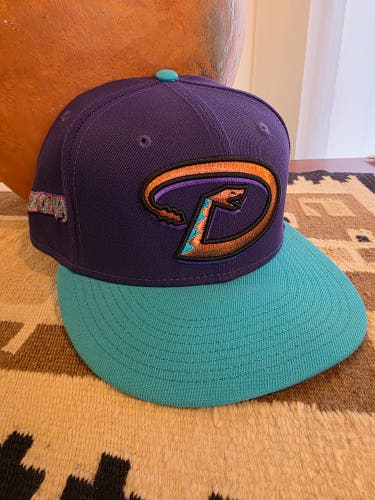 Arizona Diamondbacks New Era "D" Snake Logo Purple Snapback Hat
