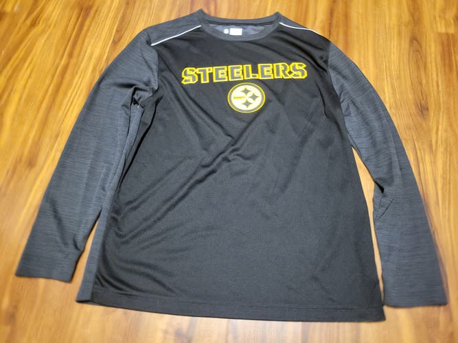 Pittsburgh Steelers NFL Team Apparel Long Sleeve Shirt, Tag Size L