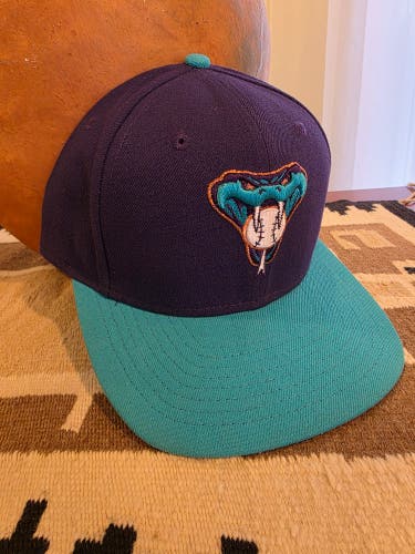 Arizona Diamondbacks Purple New Era Snake Head Logo Snapback Hat
