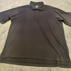 Black Large Men's Adidas Polo Shirt