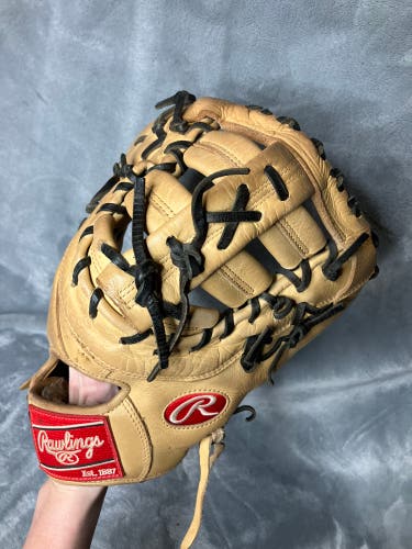 Brown Rawlings Gold Glove Elite RH First Base Baseball Glove 12" (Used)