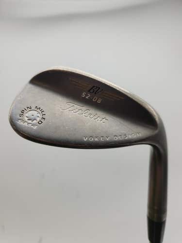 2011 TITLEIST SM4 BLACK WEDGE 52*/08 WEDGEFLEX STOCK STEEL 35.5" GOOD
