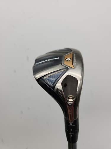 2023 CALLAWAY PARADYM 4 HYBRID 21* STIFF HZRDUS GREY +HC GOOD