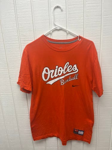 Nike MLB Baltimore Orioles Tee Orange Men’s Large Sportswear Baseball Casual
