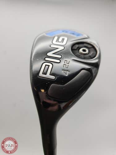 LEFTY 2015 PING G30 4 HYBRID 22* REG TFC BLUE 419 +HC VERYGOOD