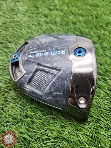 2024 CALLAWAY PARADYM AI SMOKE MAX DRIVER 10.5* CLUBHEAD ONLY VERYGOOD