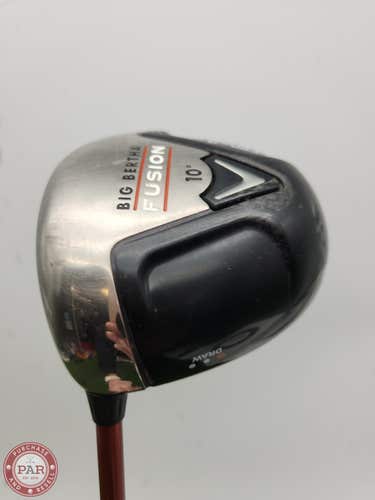 LEFTY CALLAWAY BIG BERTHA FUSION FT 3 DRIVER 10* STIFF ALDILA NVS GOOD