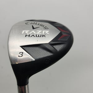 LEFTY 2011 CALLAWAY RAZR HAWK 3 WOOD STIFF CALLAWAY 50G GOOD
