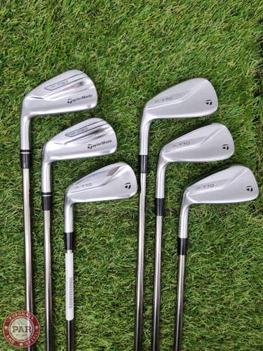 LEFTY 2021 TAYLORMADE P770/790 IRON SET 5-PW REG UST ESX 460 VERYGOOD