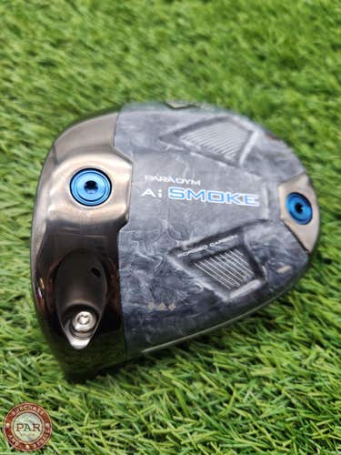 LEFTY 2024 CALLAWAY PARADYM AI SMOKE TRIP DMND DRIVER 9* CLUBHEAD ONLY VERYGOOD