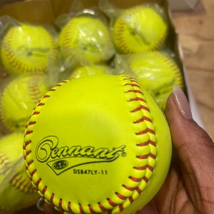 Pennant Yellow Softball 12 Pack