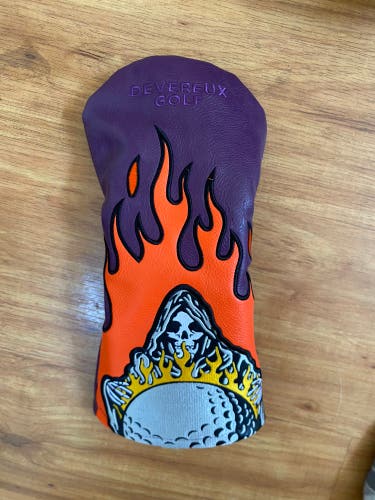 Devereux Golf SkullFlames Driver Head Cover (New)