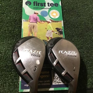 Callaway Razr X Tour Hybrids Set (3H & 4H) Stiff H75g Graphite Shafts