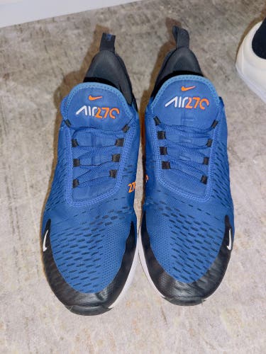 Blue Men's Size M 10.0 (W 11.0) Adult Nike Air Max 270 Shoes (Used)