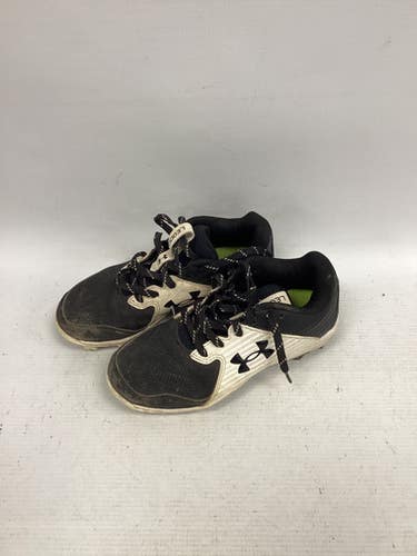 Used Under Armour LEADOFF CLEAT BB/SB Cleats Black Junior 01 11851-S000043501