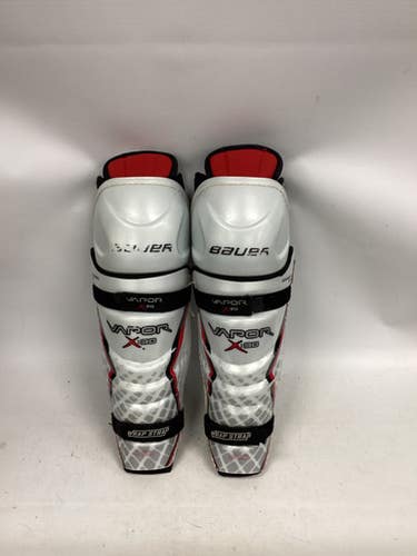 Used Bauer VAPOR X30 Intermediate Shin Guards White 13" 11851-S000043575