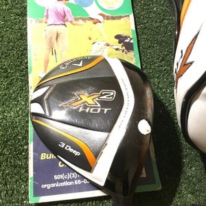 Callaway X2 Hot Pro Deep 14.5* 3 Wood Stiff Aldila Tour ATX75 Graphite Shaft VGC
