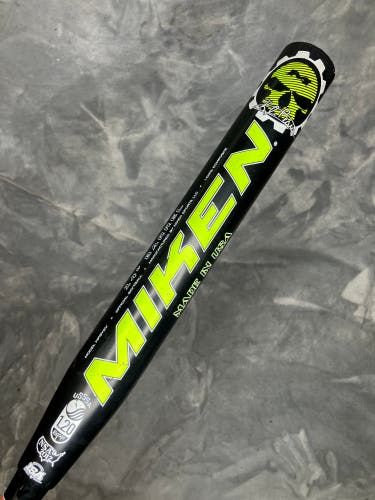 Black 2017 Miken Psycho Composite Bat Composite 26 oz 34" (Used)