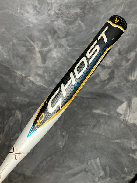 White 2022 Easton Ghost Composite Bat (-10) Composite 23 oz 33" (Used)