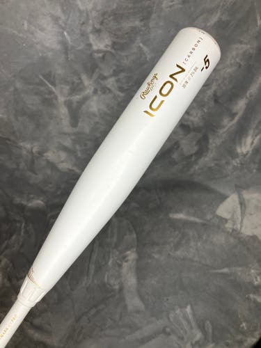 2024 Rawlings Icon Composite Bat USSSA Certified (-5) Composite 25 oz 30" (Used)