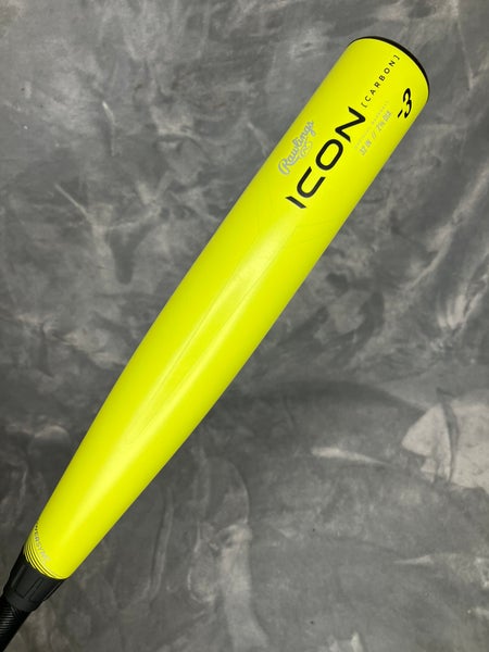 2024 Rawlings Icon Composite Bat BBCOR Certified (-3) Composite 29 oz 32" (Used)