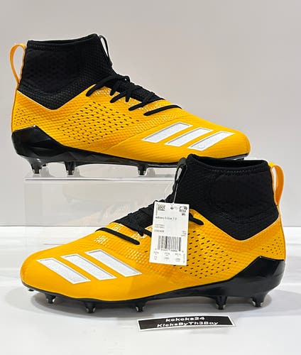 Size 11 Adidas Adizero 5-Star 7.0 SK Football Cleats Yellow Gold DB0406 lax
