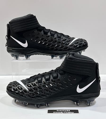 Size 13 Nike Force Savage Pro 2 Football Cleats Black AH4000-002