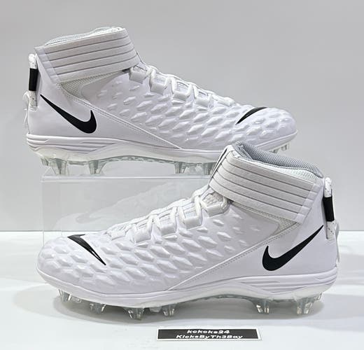 Size 14 Nike Force Savage Pro 2 Football Cleats White AH4000-100
