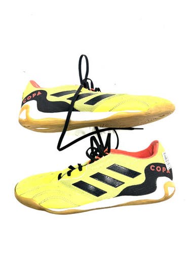 Used Adidas Soccer Indoor Shoes Optic Yellow Senior 10 11860-C000305235