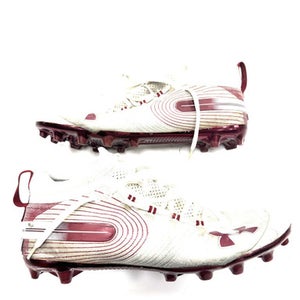 Used Under Armour Adult FB Cleats White Senior 14 11860-C000305230