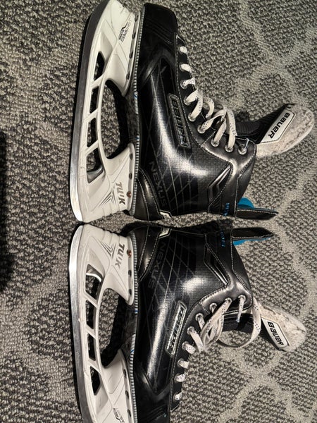 Black 2015 Bauer Nexus 8000 Hockey Skates Extra Wide Width 8 (Used)