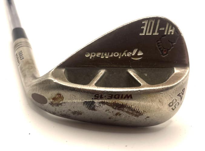 TaylorMade Hi-Toe Wide Bigfoot Raw Lob Wedge 58*-15 Steel Wedge Flex CP2 Grip