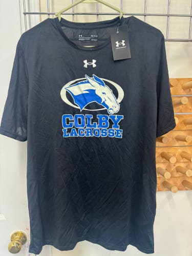 Black Medium Men's Under Armour Colby Lacrosse Shirt (New)