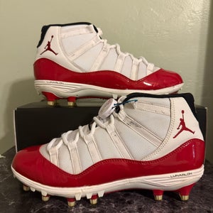 Black Men's Size M 10.5 Air Jordan 11 Bred Lunarlon Cleats (Used)