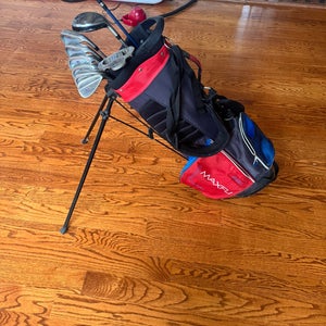 Junior US Kids Golf US Kids Tour Series 57” Right Handed Clubs 9 Pieces (Used) including golf bag.