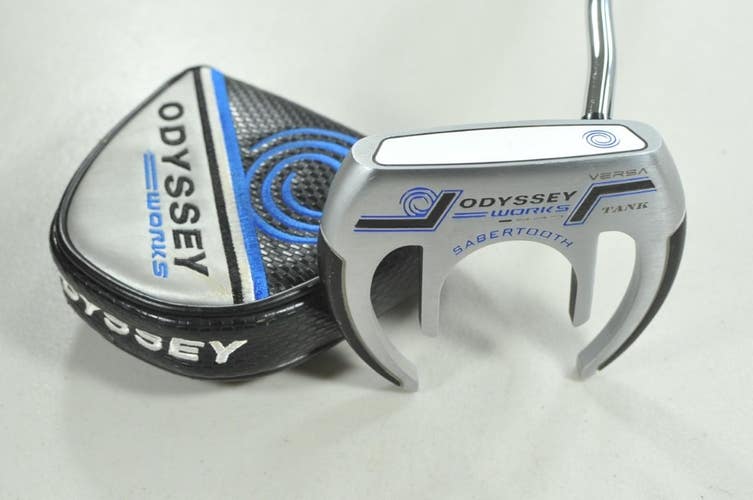 Odyssey Works Versa Sabertooth Tank 32.5" Putter Right Steel # 213019