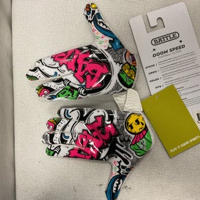 Used Battle Sports DOOM SPEED FB Gloves White MD 11490-S000269613