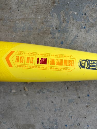 2024 Easton Hype Fire Composite USSSA Certified Bat (-8) 23 oz 31" (Used)