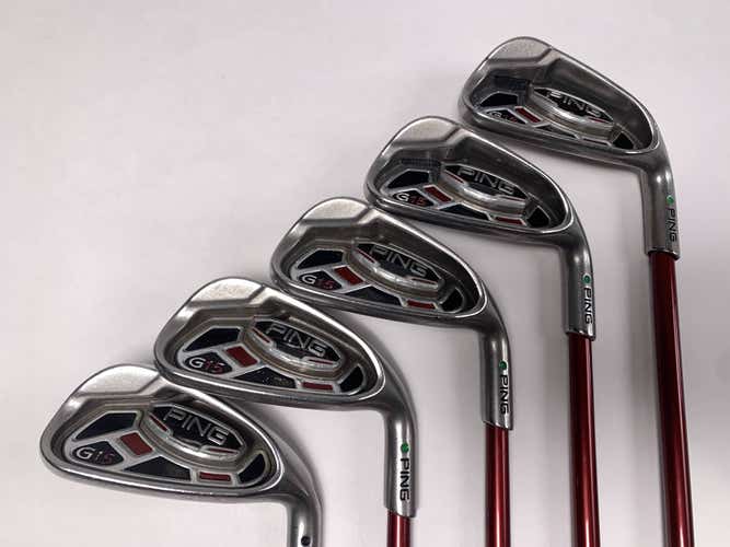 Ping G15 Iron Set 6-PW Green Dot 2* Up TFC 149 Stiff Graphite Mens RH