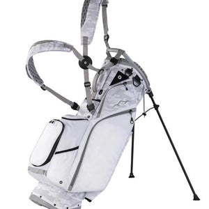Sun Mountain Eclipse E 3.5 14-Way Stand Carry Golf Bag Color: Snow Camo White